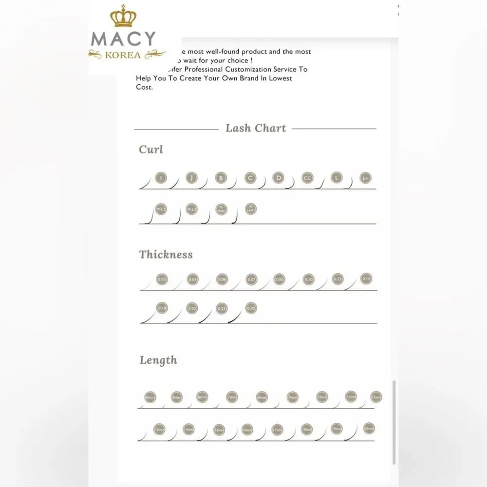 Macy Korea Eyelash Extensions SG Feather Lash (Set of 3) C/ 0.07 X7,8,9 mm